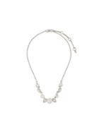 Givenchy Pre-owned Articulated Crystals Necklace - Silver
