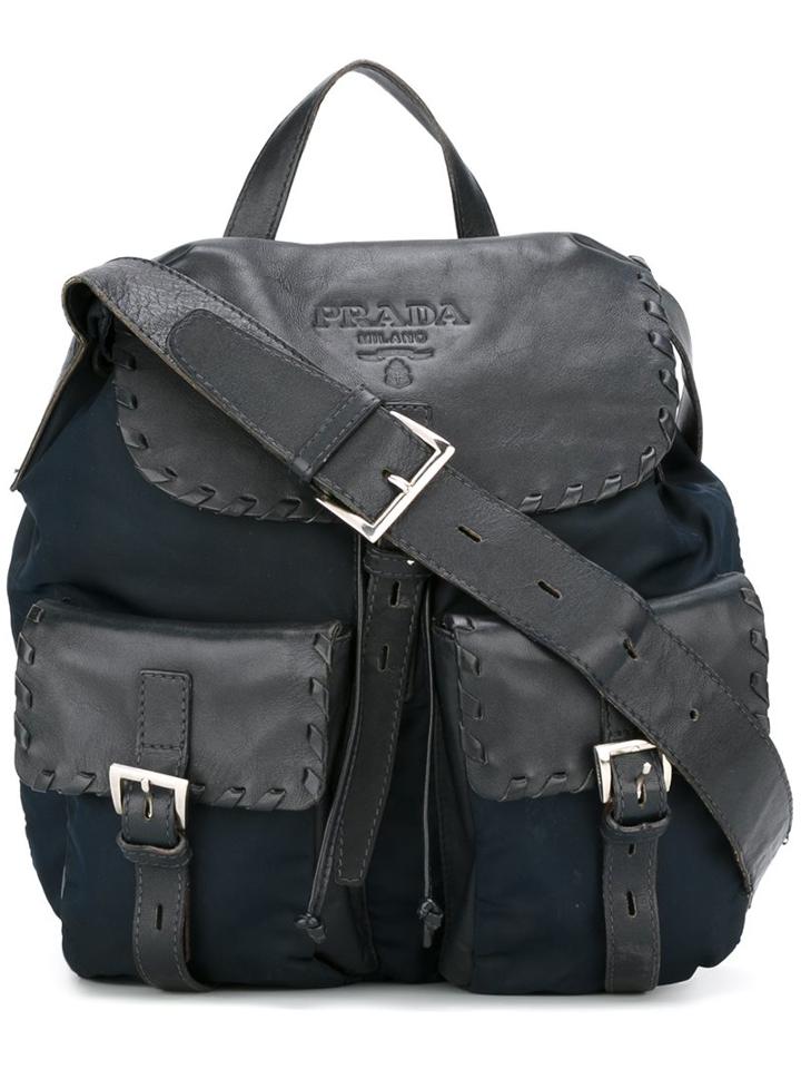 Prada Vintage Stitch Trim Backpack