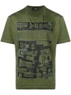 Dsquared2 Collage Print T-shirt - Green