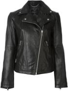 Diesel Biker Jacket, Women's, Size: Medium, Black, Buffalo Leather/polyester