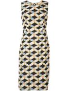 Milly Printed Sleeveless Dress, Women's, Size: 12, Polyester/spandex/elastane/cotton/viscose