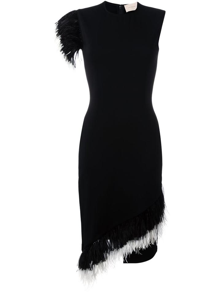 Christopher Kane Feather Trim Dress