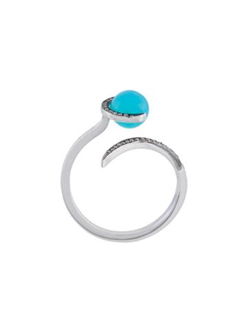 Christina Debs Chalcedony Ring - Metallic