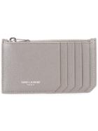 Saint Laurent Paris 5 Fragments Zip Pouch - Grey