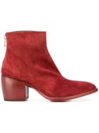 Rocco P. Pointed Ankle Boots - Red