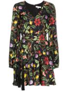 Borgo De Nor Floral Print Tiered Mini Dress - Multicoloured