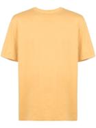 Julien David Plain Round Neck T-shirt - Yellow & Orange