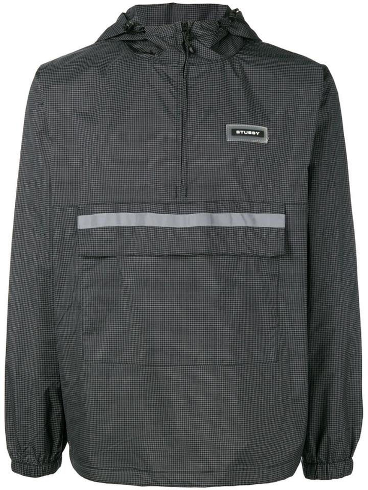 Stussy Contrast Ripstop Anorak - Black