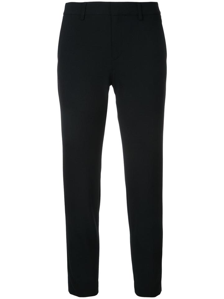Estnation - Cropped Tailored Trousers - Women - Polyester - 36, Black, Polyester