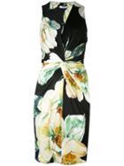 Lanvin - Floral Print Dress - Women - Viscose - 42, Black, Viscose