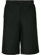 Cottweiler - Waffle Textured Shorts - Men - Polyester - L, Black, Polyester