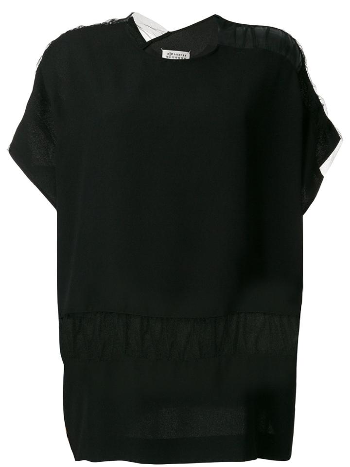Maison Margiela Organza Panel T-shirt - Black
