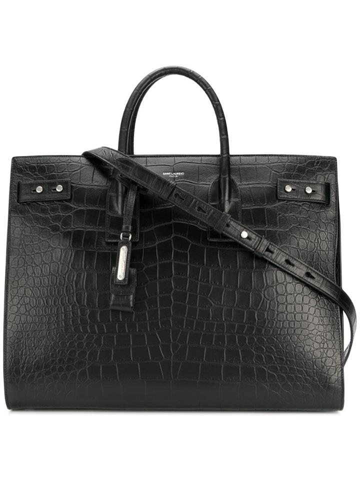 Saint Laurent Large Sac De Jour Bag - Black