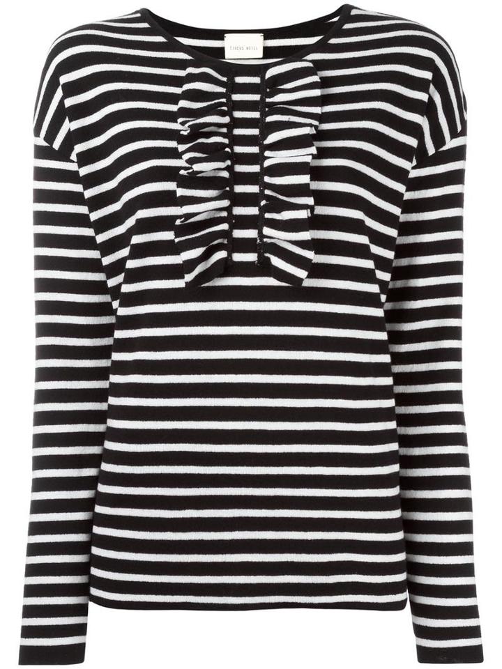 Circus Hotel Striped Jumper, Women's, Size: 44, Black, Cotton/merino