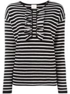 Circus Hotel Striped Jumper, Women's, Size: 44, Black, Cotton/merino