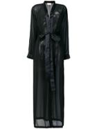 Sartorial Monk Robe Belted Dress - Black