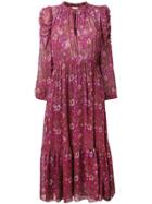 Ulla Johnson Floral Print Midi Dress - Pink