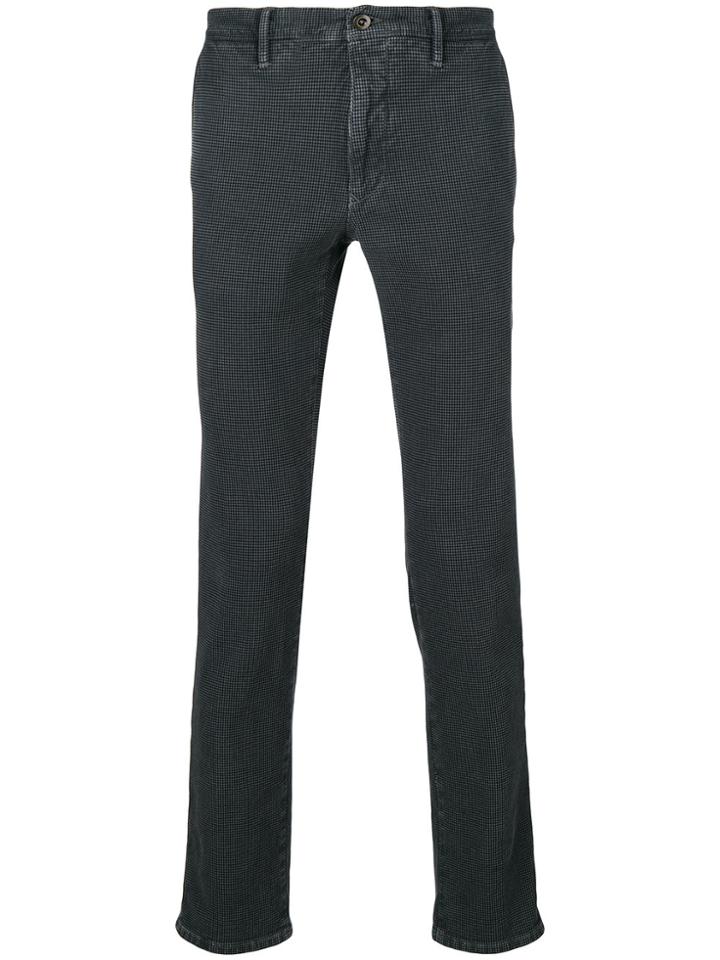 Incotex Patterned Trousers - Green