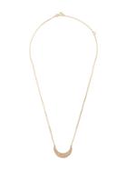 Noor Fares 14kt Yellow Gold Crescent Diamond Necklace