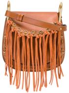 Chloé 'hudson' Fringed Shoulder Bag - Nude & Neutrals