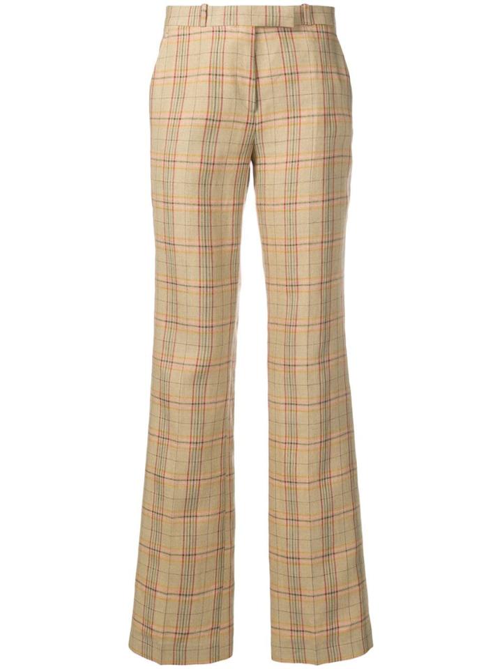 Etro Checked Trousers - Neutrals