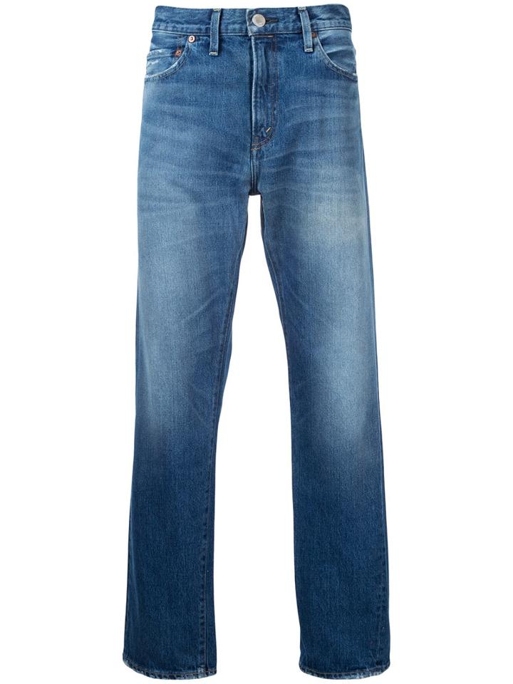 Red Card - Stonewashed Wide-leg Jeans - Men - Cotton - 29, Blue, Cotton