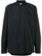 Saint Laurent Manadrin Collar Shirt - Black