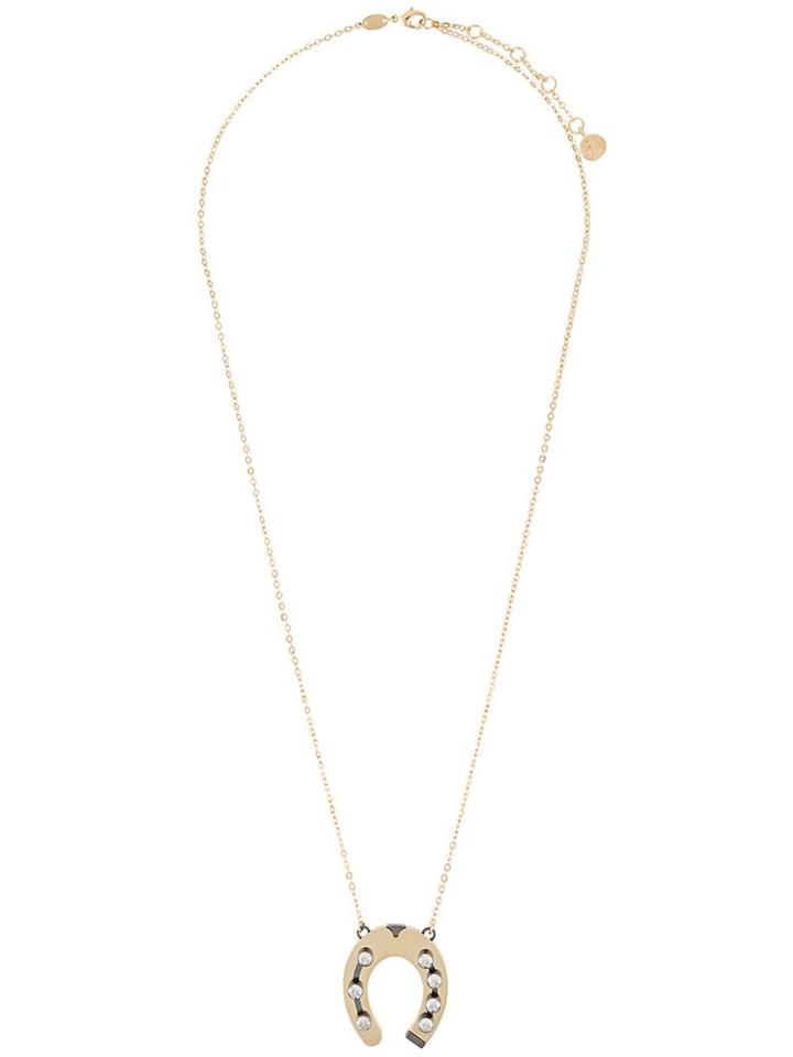 Lanvin Horseshoe Pendant Necklace