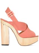 Charlotte Olympia 'electra' Sandals - Pink & Purple