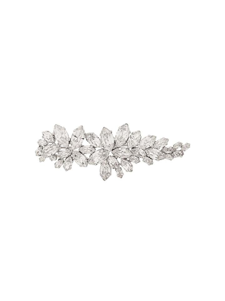 Christian Dior X Susan Caplan 1992 Archive Leaf Design Crystal Brooch