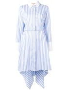 Smarteez Striped Shirt Dress - Blue