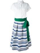 Sara Roka - Beryl Shirt Dress - Women - Cotton/linen/flax - 42, White, Cotton/linen/flax