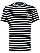 Markus Lupfer Stripe Banana Patch T-shirt, Men's, Size: Xl, White, Cotton