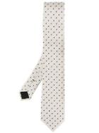 Boss Hugo Boss Polka Dot Patterned Tie - White