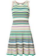Milly Rainbow Stripe Ribbed Dress - Multicolour
