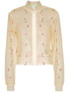 Off-white X Browns Capsule Floral Bomber Jacket - Nude & Neutrals