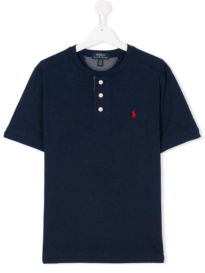 Ralph Lauren Kids Teen Buttoned Top - Blue