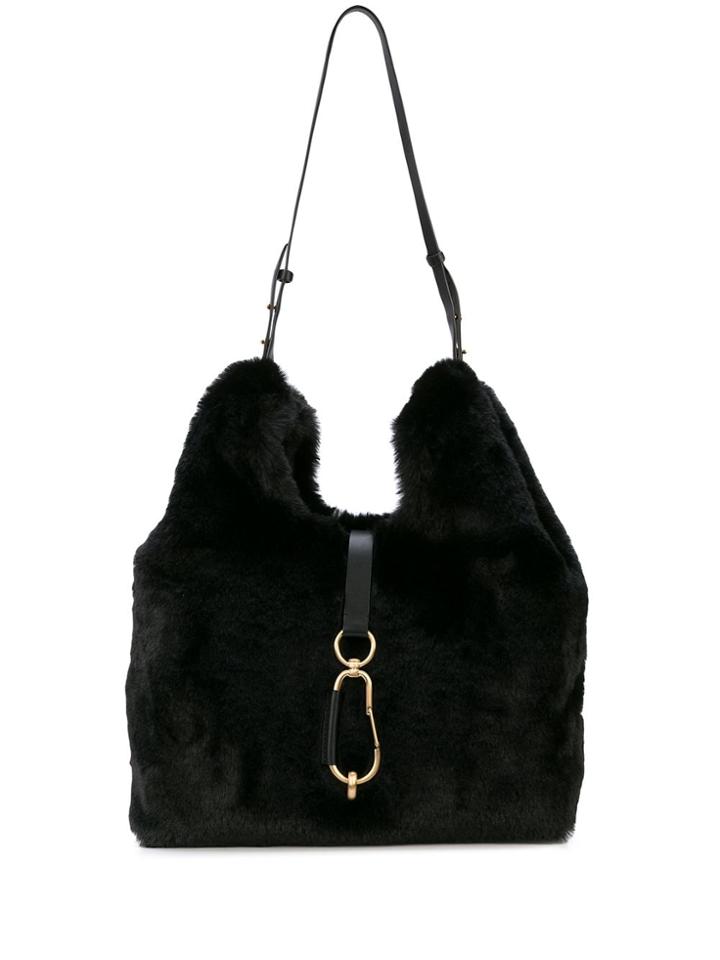 Zac Zac Posen Lobster Lock Shoulder Bag - Black