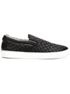 Officine Creative Quilted 'becca' Sneakers - Black