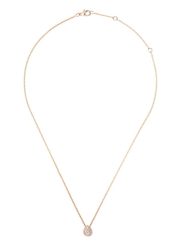 Boucheron 18kt Rose Gold Serpent Bohème Diamond Pendant - Pg