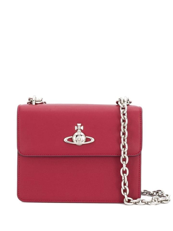 Vivienne Westwood Logo Plaque Shoulder Bag - Red