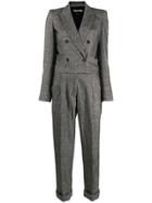 Tom Ford Double Breasted Cropped Leg Jumpsuit - Grey