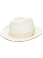 Borsalino Fine Medium Panama Hat - White