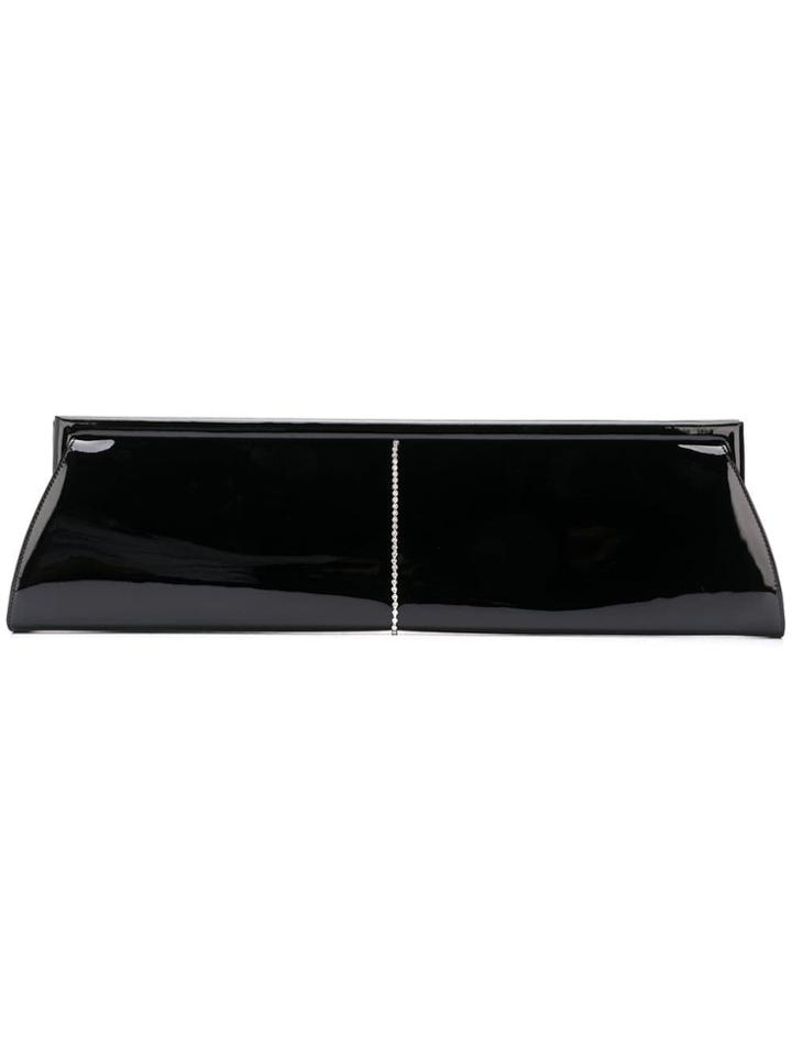 Alessandra Rich Crystal Embellished Clutch - Black