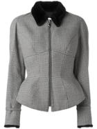 Thierry Mugler Vintage Houndstooth Jacket - Black