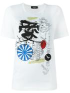 Dsquared2 Mechanical Sketch T-shirt, Women's, Size: Xs, White, Cotton