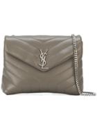 Saint Laurent - Monogram Shoulder Bag - Women - Calf Leather - One Size, Grey, Calf Leather