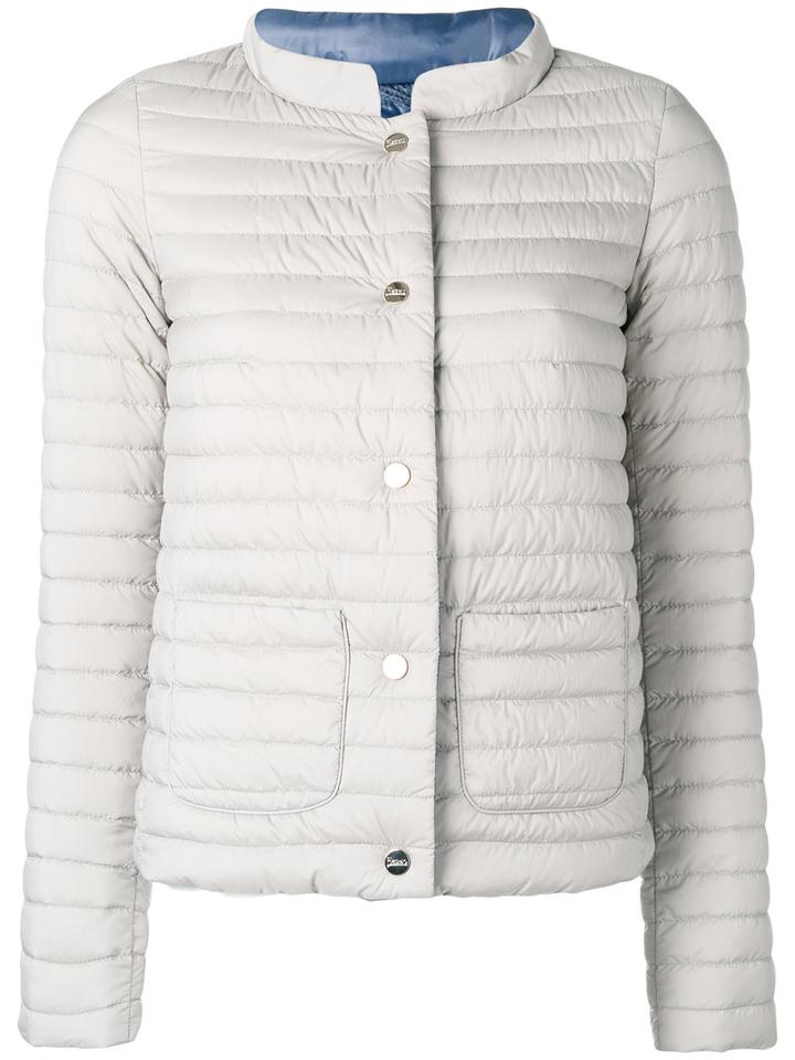 Herno Padded Jacket, Size: 40, Grey, Polyamide/polyurethane