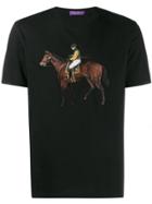 Ralph Lauren Purple Label Graphic Print T-shirt - Black