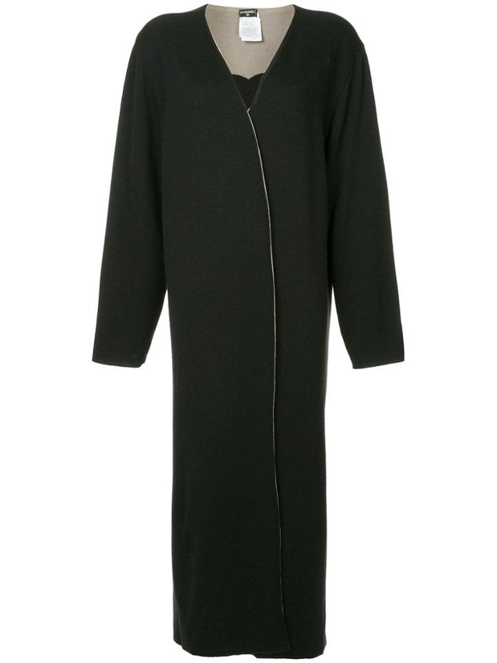 Chanel Vintage Chanel Vintage Cc Logos Long Sleeve Cardigan - Black